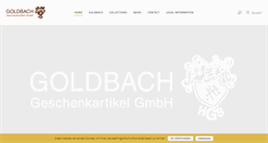 Desktop Screenshot of goldbach-geschenkartikel.de