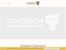 Tablet Screenshot of goldbach-geschenkartikel.de